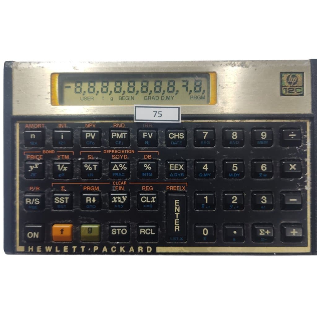 Calculadora Financeira Hp 12c Gold Original Envio Imediato Modelo 75 - USADO LEIA