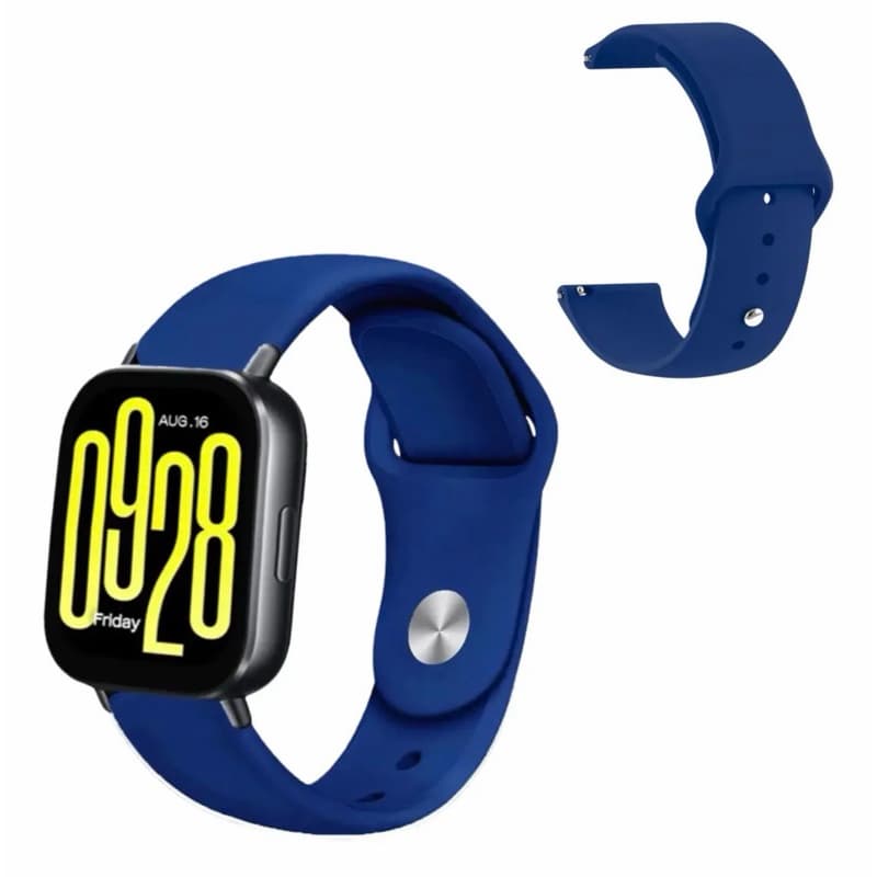 Pulseira 22mm Com Pino De Aço Para Redmi Watch 5 Lite / 5 Active Silicone