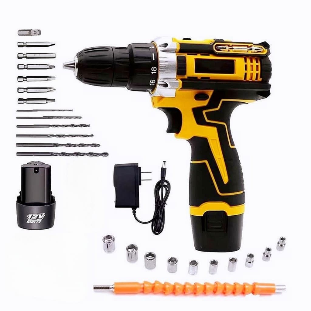 Parafusadeira E Furadeira A Bateria 12V Com 1 Bateria De Litio E Carregador Bivolt Para Uso Domestico Oferta