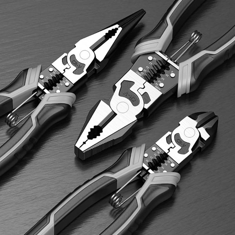 Kit Alicate 3 em 1 Titanium Multifuncional para Corte, Crimpagem e Fios F18
