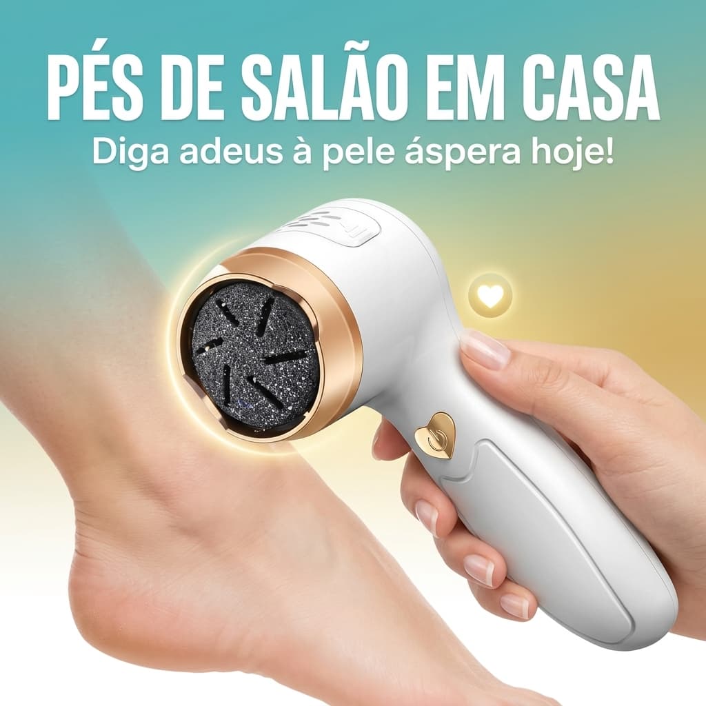 Esfoliador Elétrico Pés Portátil Pedicure Remção Calos Durável Luvas Proteção