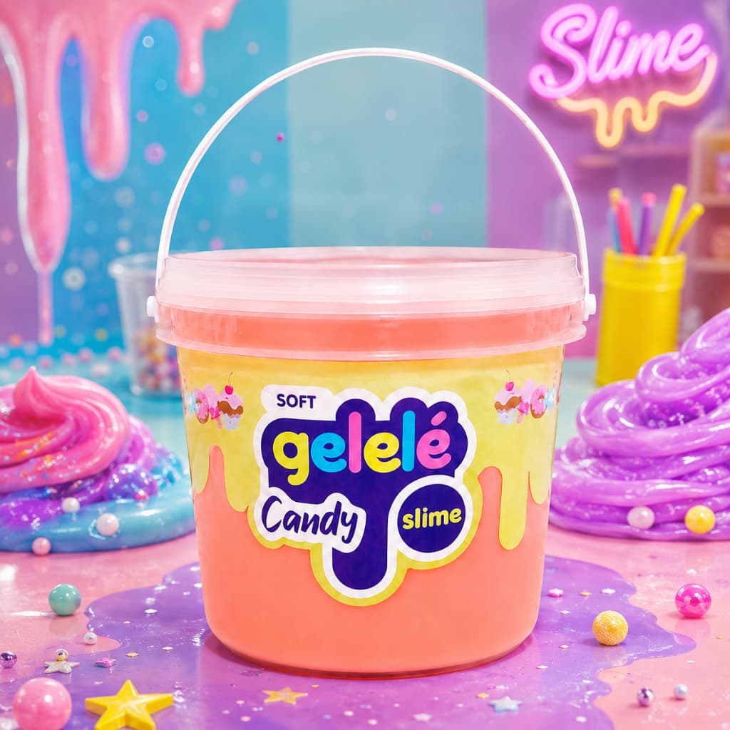 Slime Gelelé Massinha Meleca Geléia Balde Grande