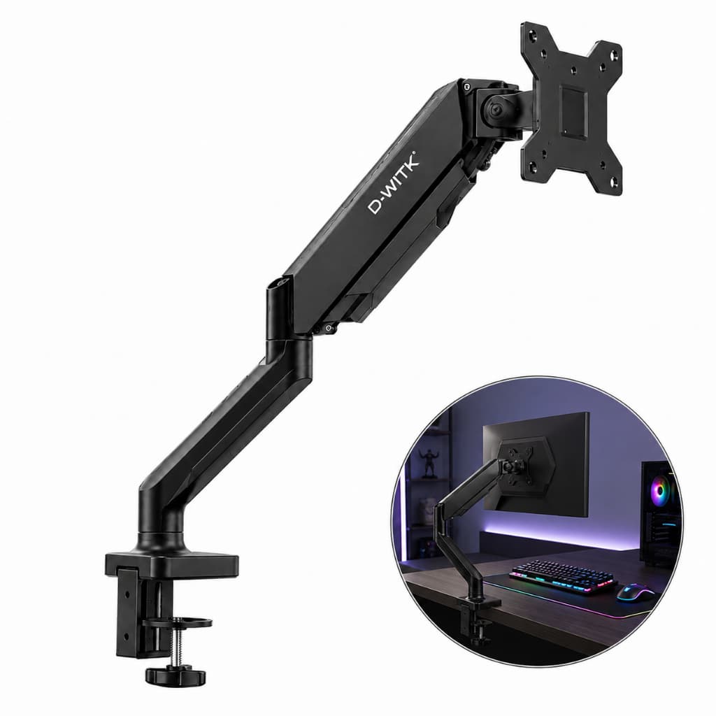 Suporte Monitor Articulado de Mesa 10 a 27 Pol para Monitor de Computador