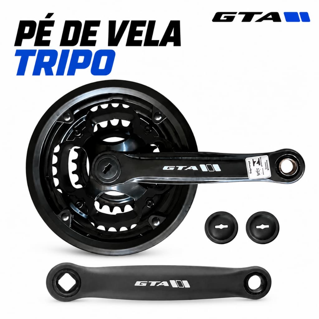 Pedivela 3 Velocidades GTA 24/34/42D Braço 170mm Ponta Quadrada