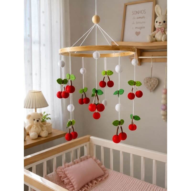 Mobile de Berço em Feltro para Bebê | Decoração Quarto Infantil