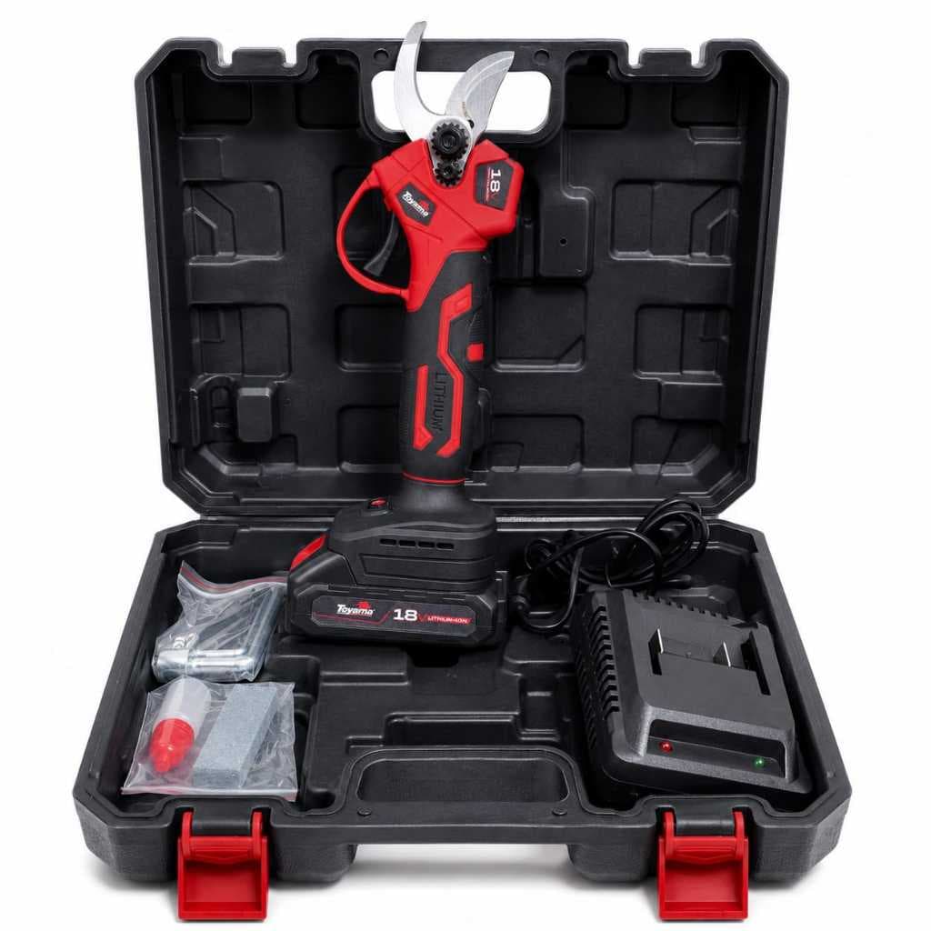 Tesoura de Poda de Galhos a Bateria Toyama 18V – Kit Completo