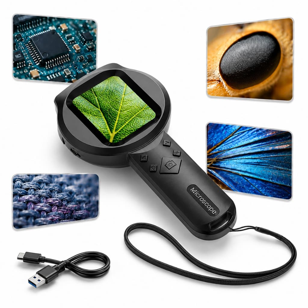 Microscópio Digital Portátil 100x Lupa Para Chip e Solda