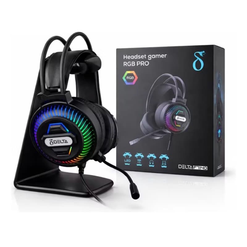 Headfone Gamer Fone de Ouvido Q8 Rgb Headset Gamer - Gaming Fone de Ouvido Com Fio