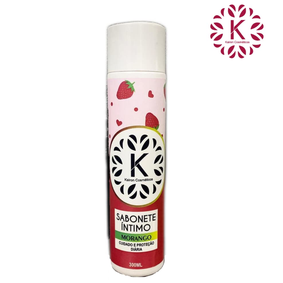 Sabonete Íntimo Morango Kairon Cosmeticos 300ml - Cuidado Diário e Frescor