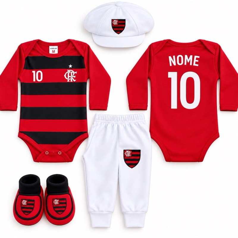 Kit bebê Personalizado times Body mêsversário