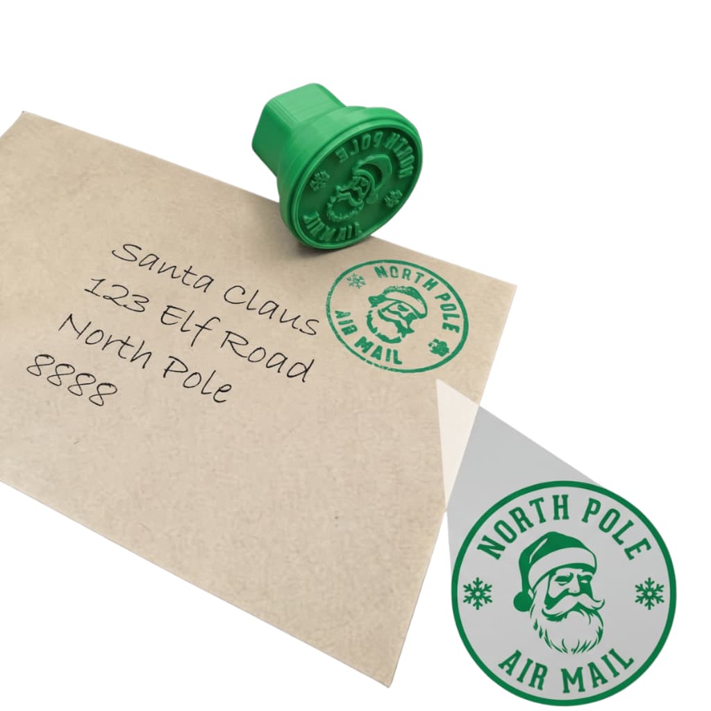 Carimbo de Natal para Selo de Cartas Polo Norte Natalina