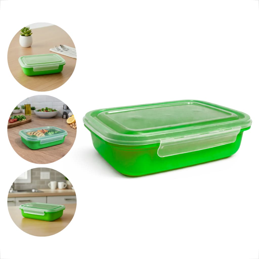 Kit Potes de Plástico 500ml Marmita Com Trava Para Alimentos e Congelados 5un 10un e 20un