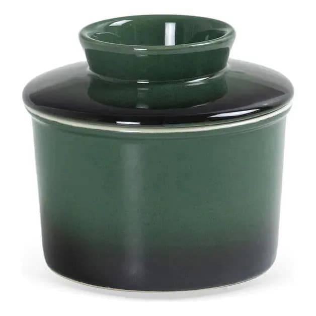 Pote Para Manteiga Em Cerâmica Verde Degrade - Btc