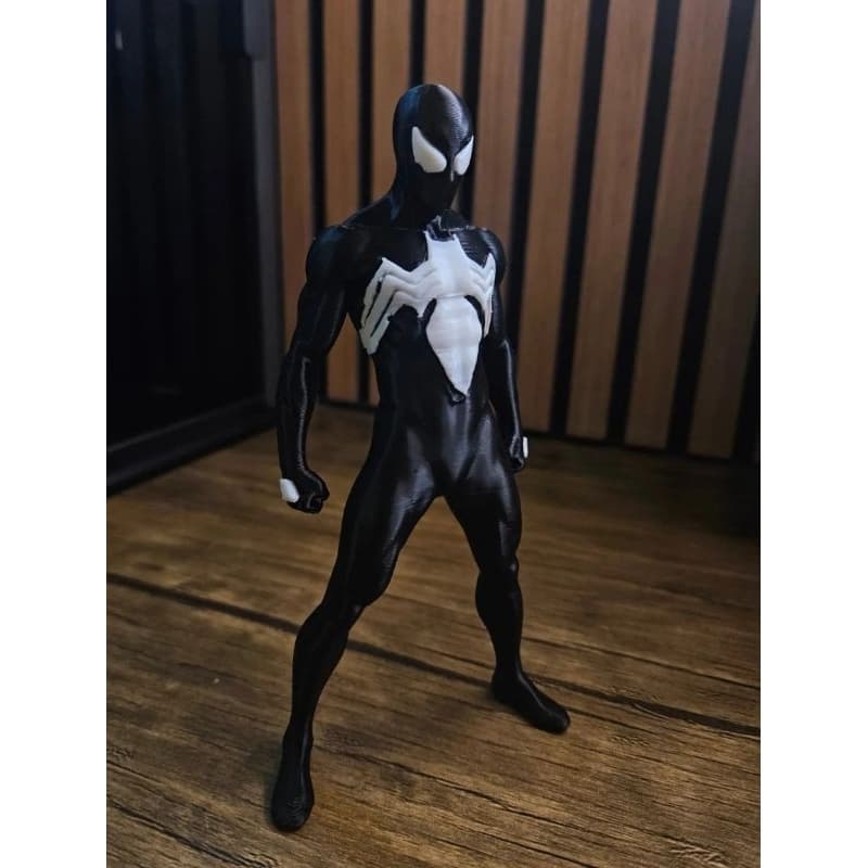 🕷️ Boneco 3D Decorativo – Herói Simbionte Preto – Colecionável