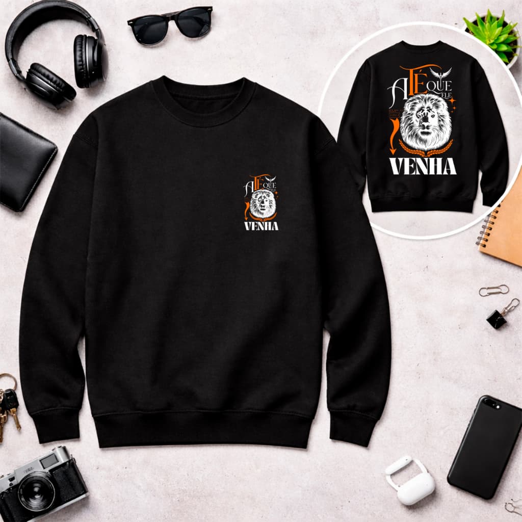 Moletom Unissex careca Moda Cristã Blusa De Frio