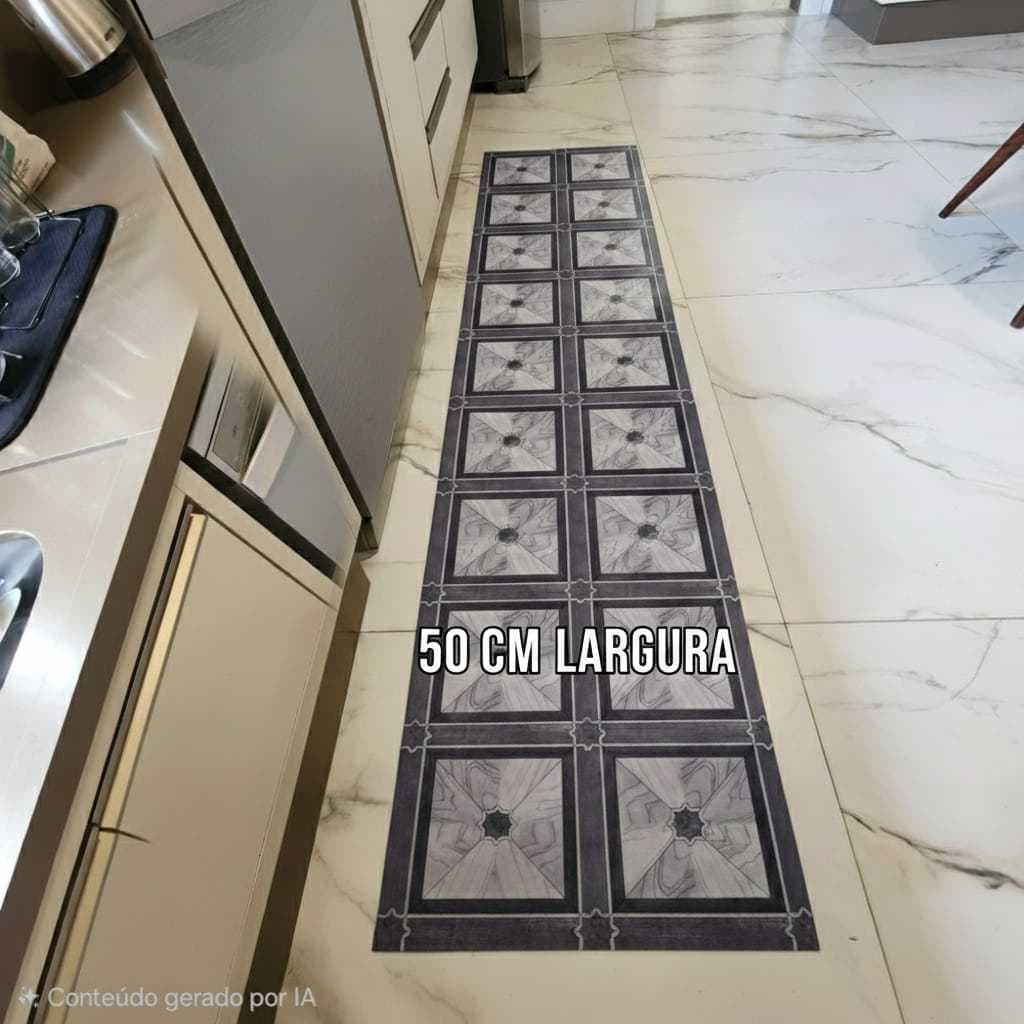 Passadeira Pvc Manta Vinilica Marmorizada 2,00 Mts X 0,50 Cm Largura