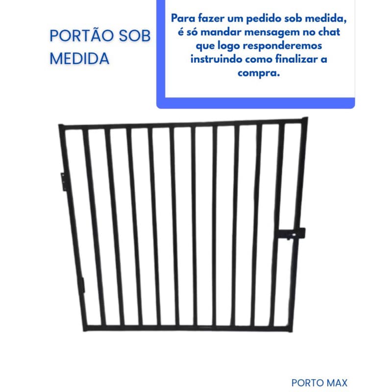 Portão Segurança Grade Cercado de Proteção para Pet Cachorro ou Criança - Metalon Sob Medida