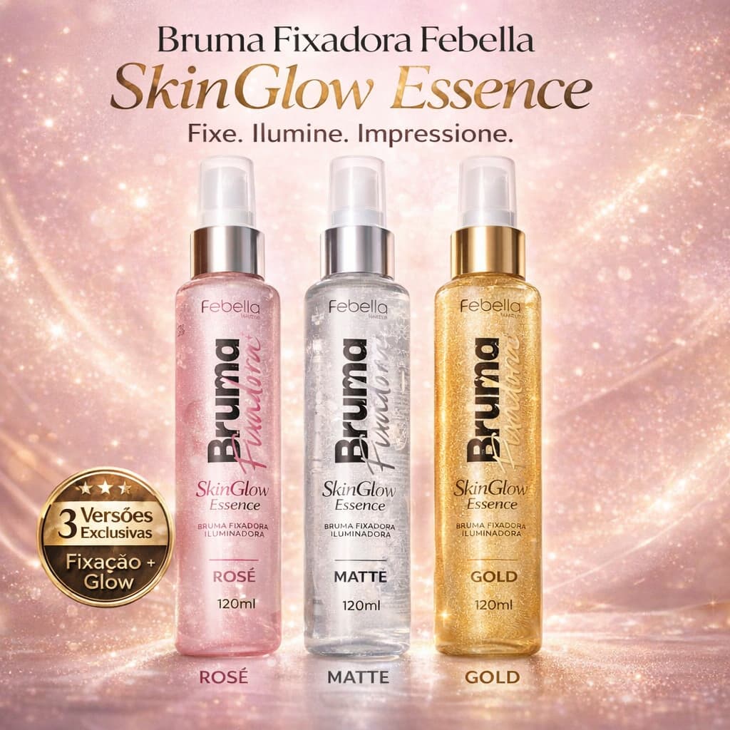 Bruma Fixadora Iluminadora Febella Glow Matte 120ml