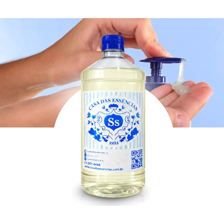 Base Sabonete Líquido Vegetal Concentrada para Cosméticos Artesanais 1L