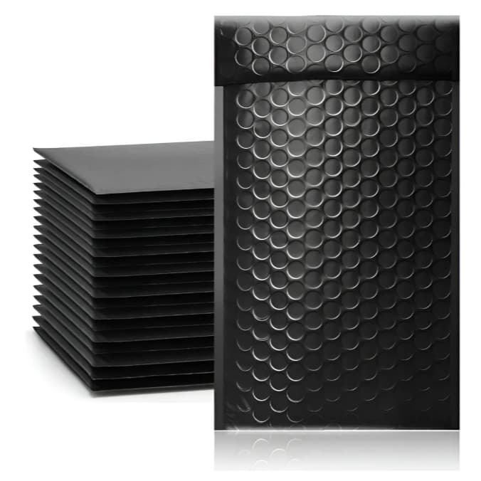 Kit 1000 Envelope de Segurança com Bolha Preto 12x18