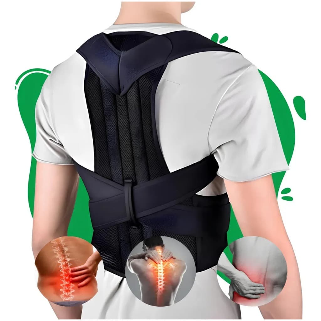 Cinta corretora postural Cifose escoliose coluna ajeita sua postura e ajuda nas dores na coluna
