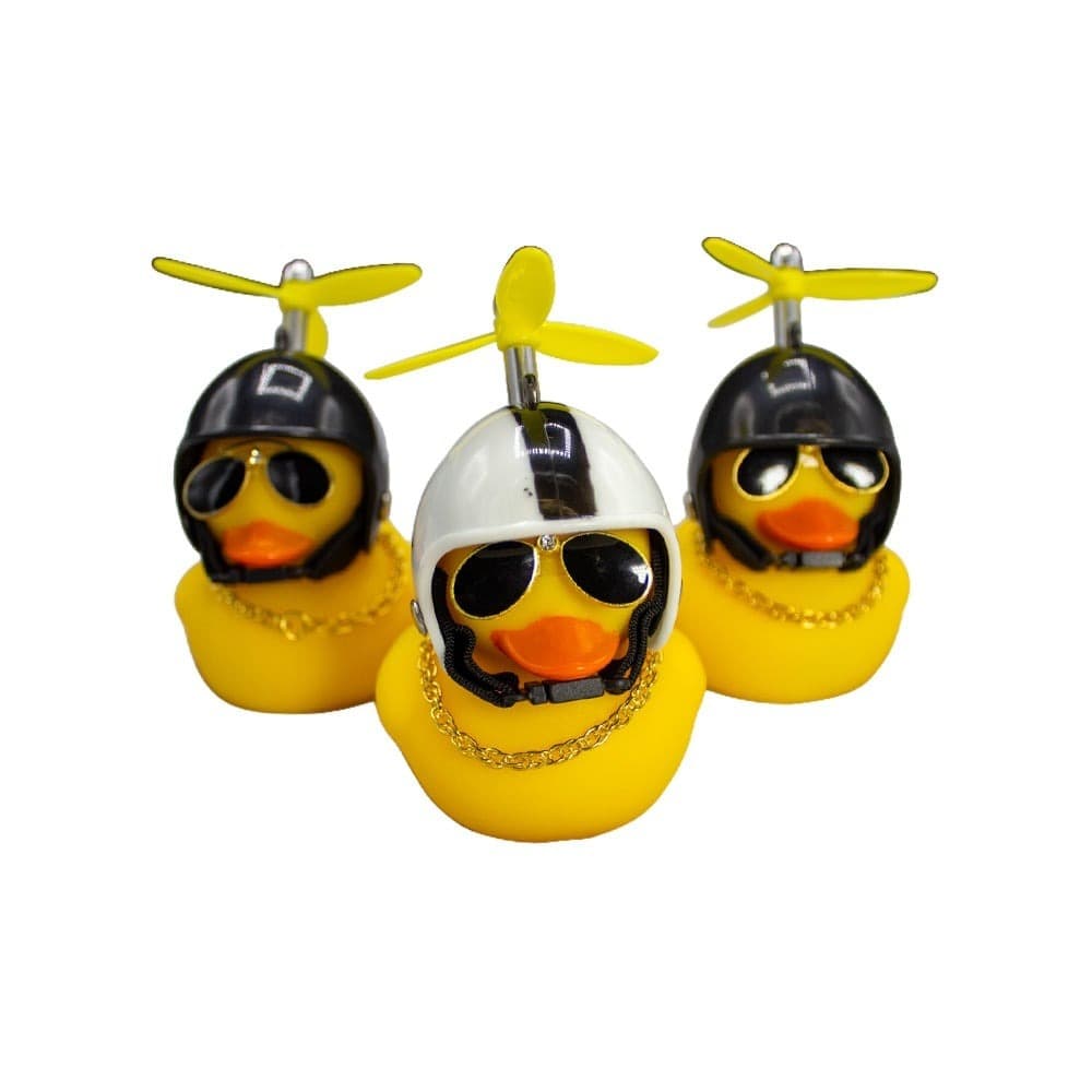 Patinho Jack da Zueira (Com Led) - Pato de Borracha Decora Bike Moto - Aleatório