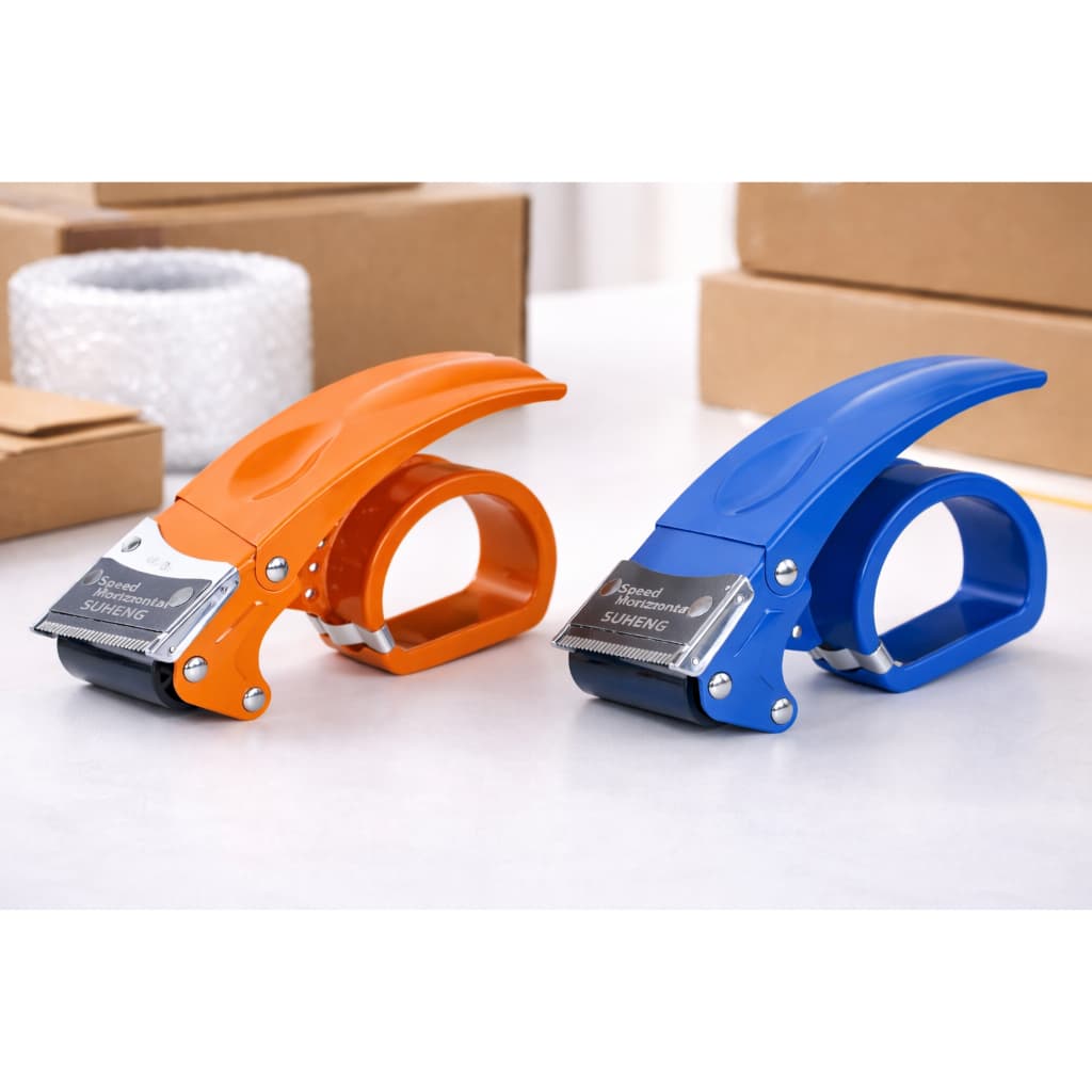 Suporte Manual Cortador de Fita Adesiva 48mm/50mm – Para Empacotamento / Lacrar Caixas
