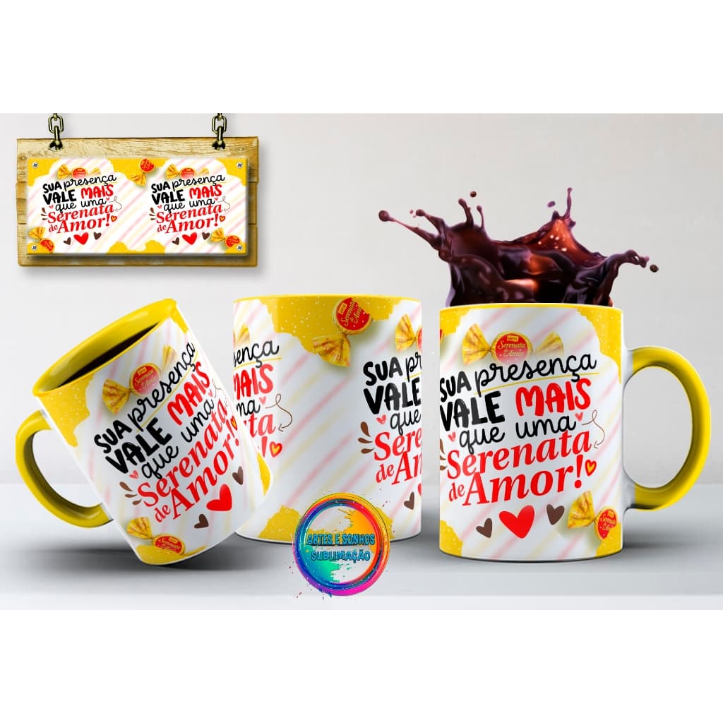 Caneca Páscoa Serenata de Amor Flork