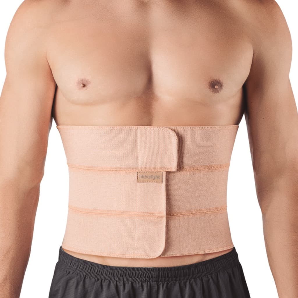 CINTA COMPRESSÃO PARA HERNIA UMBILICAL 3 PAINÉIS FAIXA ABDOMINAL PRÉ E PÓS CIRURGICA AJUSTAVEL HIDROLIGHT