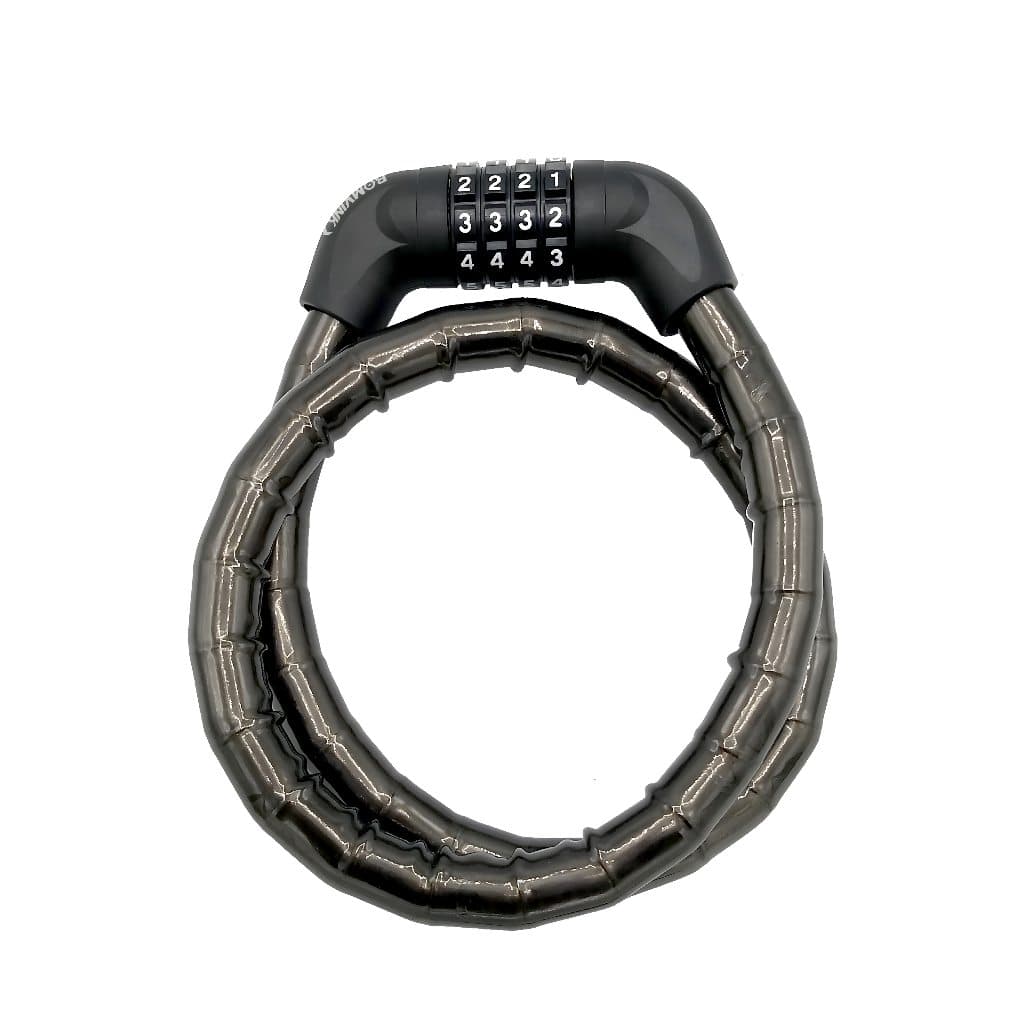 Corrente Cadeado Trava Segurança Bicicleta e Moto Com Senha Segredo 18mm x 1000mm Bike