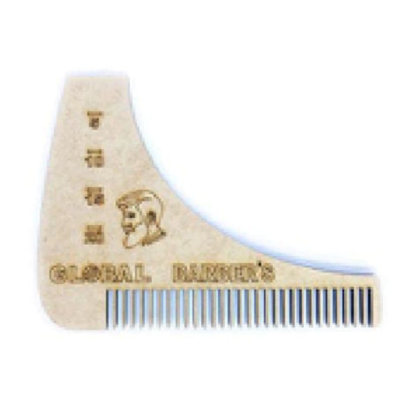 Pente Madeira Alinhador/Modelador Para Barba Global Mil Ref. 044