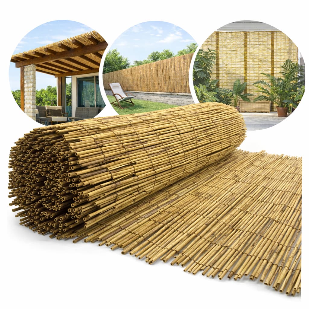 5m² Esteira De Bambu Natural Cortina Decoração Artesanato Tenda Ecológico Casa Painel Multiuso