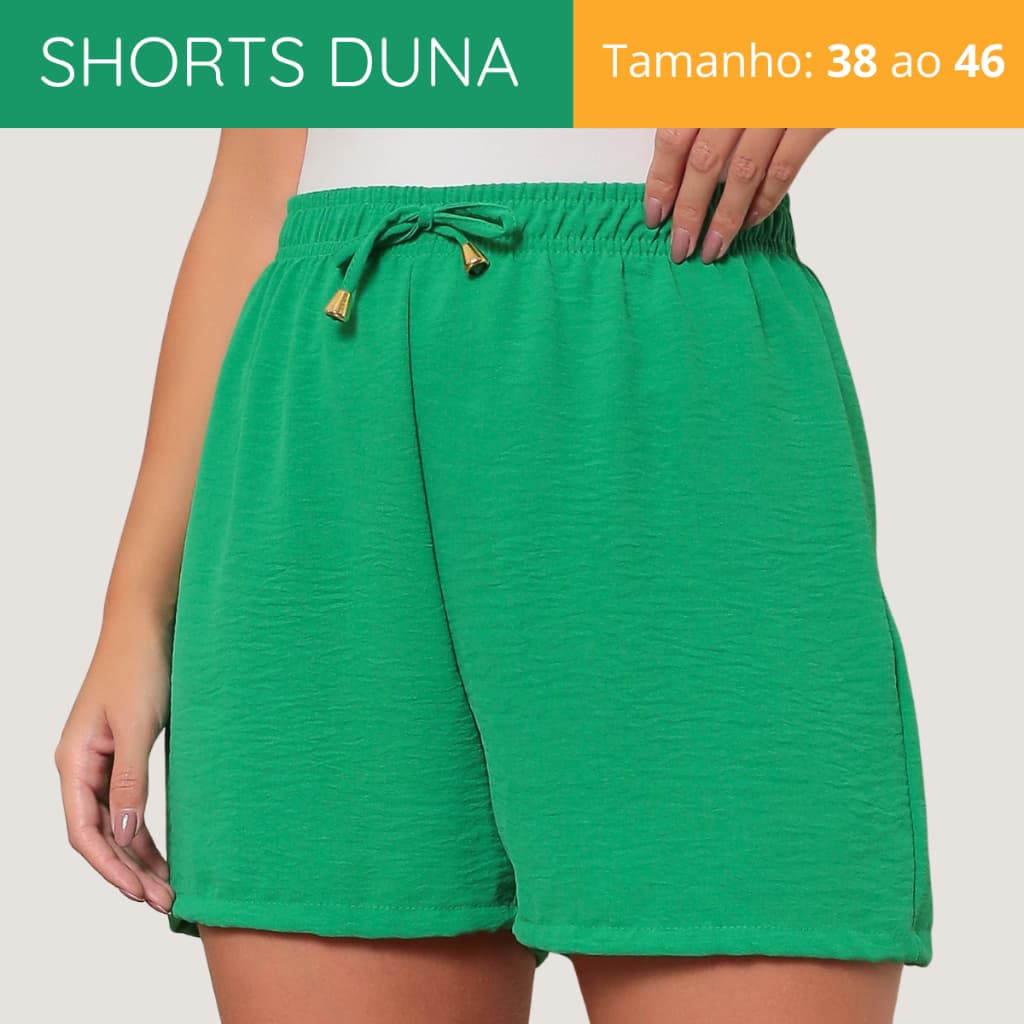 Shorts Feminino Básico Duna Verão Praia Confortável