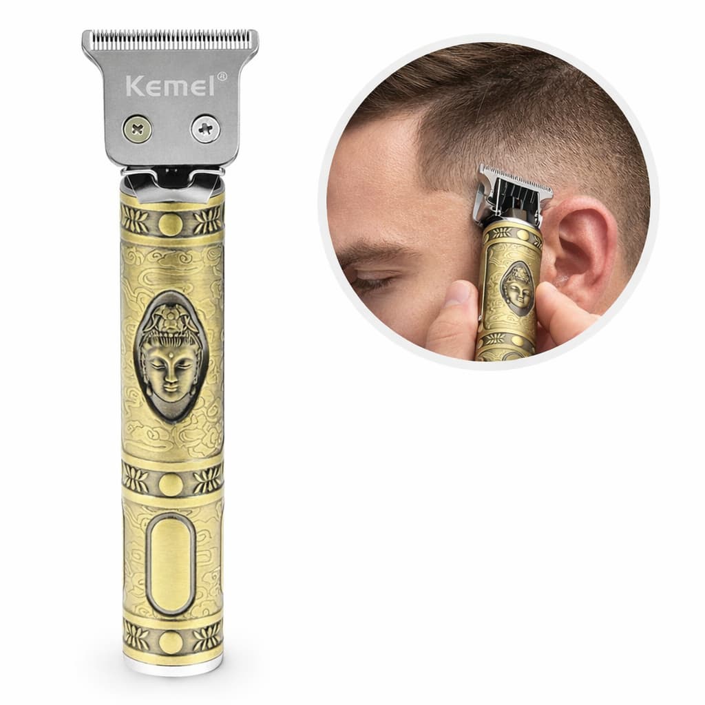 Máquina Profissional Kemei KM-1974A Trimmer de Precisão Corta Cabelo e Barba Original Lacrada Com NF