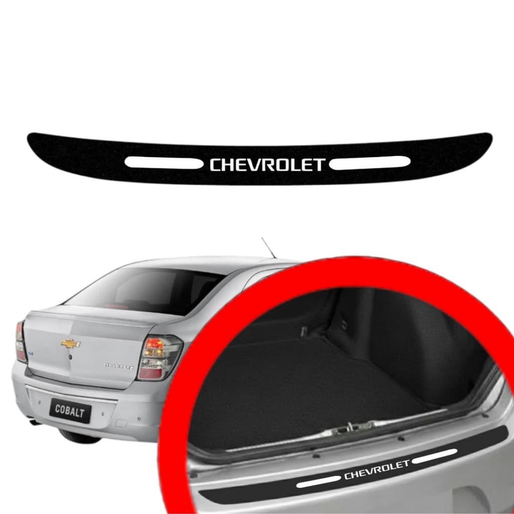 SOLEIRA PROTEÇAO PORTA MALA CHEVROLET UNIVERSAL PARA CARRO AUTOMOTIVO PERSONALIZADA VARIAS CORES
