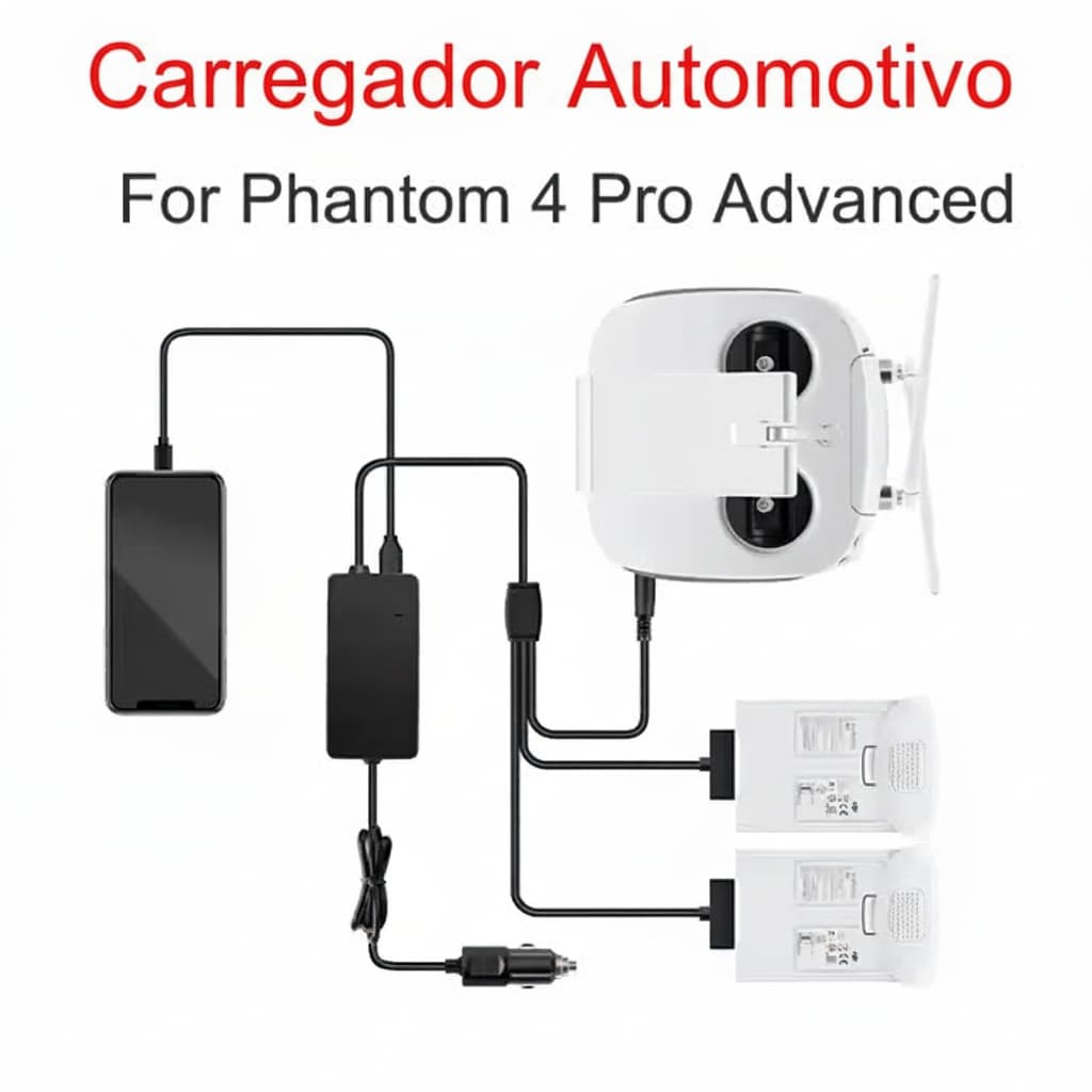 Phantom 4 pro v2.0 carregador de carro avançado para dji phantom 4 pro rtk 4a drone bateria dc carregador portátil