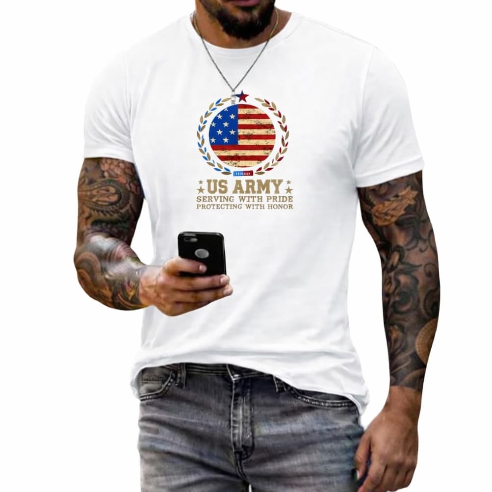 Camiseta camiseta masculina 100% algodão básica EUA