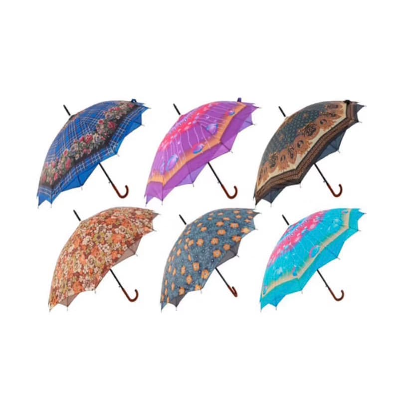 Sombrinha Estampas coloridas Guarda Chuva Portátil Grande Tecido Secagem Rápida