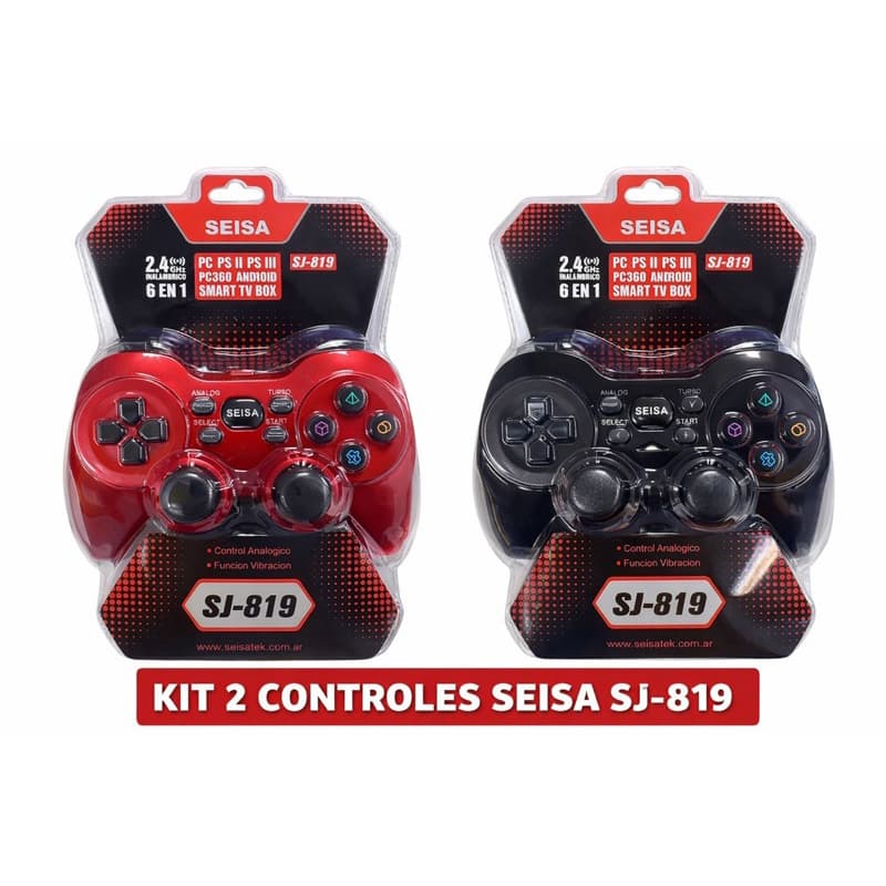 kit Controles sem Recarregavel fio para PC, Ps3, ps2 Celular Android, Tablete e Box Tv.