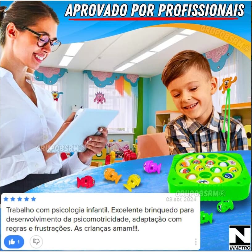 Brinquedo Pega Peixe Infantil com IMA Pescaria Maluca - Sortido