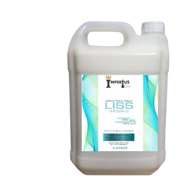Progressiva Orgânica - Gloss Redutor Alisante Orgânico 5 litros para salão de beleza, liso absoluto e espelhado