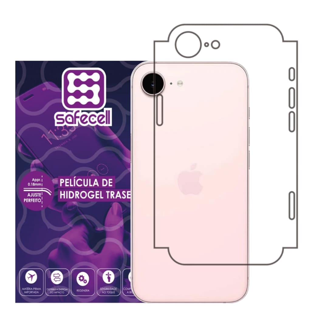 Película Traseira Hydrogel C/ Bordas Laterais Para iPhone 16e