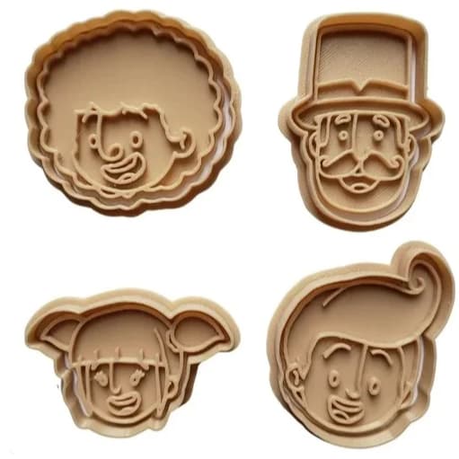 Cortador de Biscoitos Mundo Bita - Corta e Marca - 8 peças