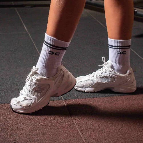 Meia Lisa Cano alto Longo Meia academia Casual Feminina Meia esporte MAsculina