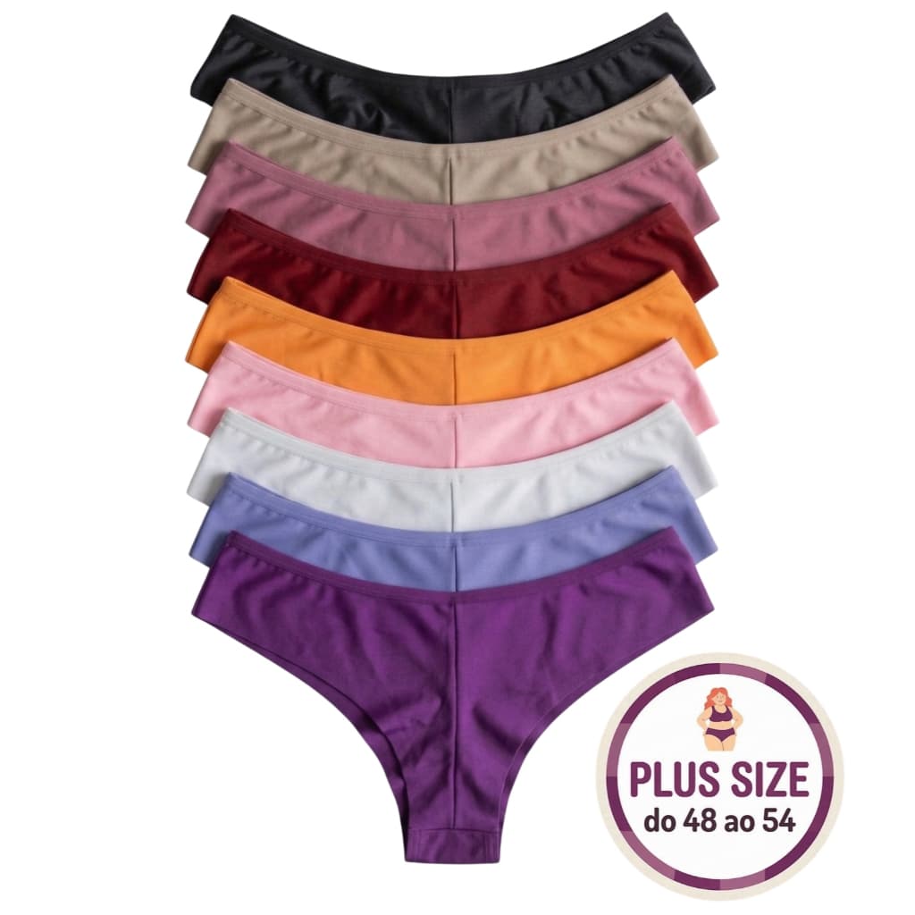 Kit Calcinha Fio Duplo Plus Size Empina Bumbum dia a dia