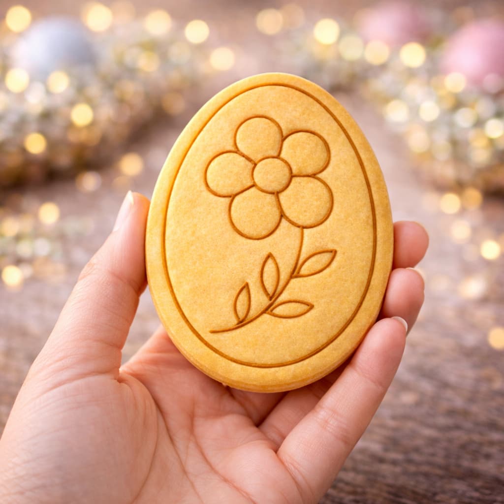 cortador de biscoito ovo de páscoa flor religioso molde biscuit  pasta americana