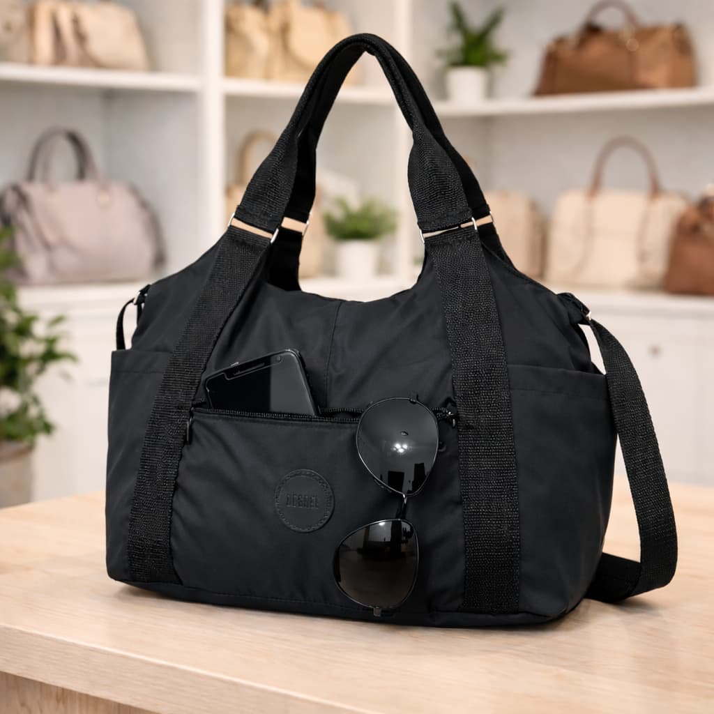 Bolsa Feminina Nylon Academia Trabalho Escolar Faculdade Etc. Linda e estilosa.