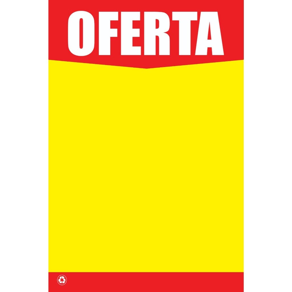 Cartaz Oferta Supermercado Grande Amarelo Feira Duplex