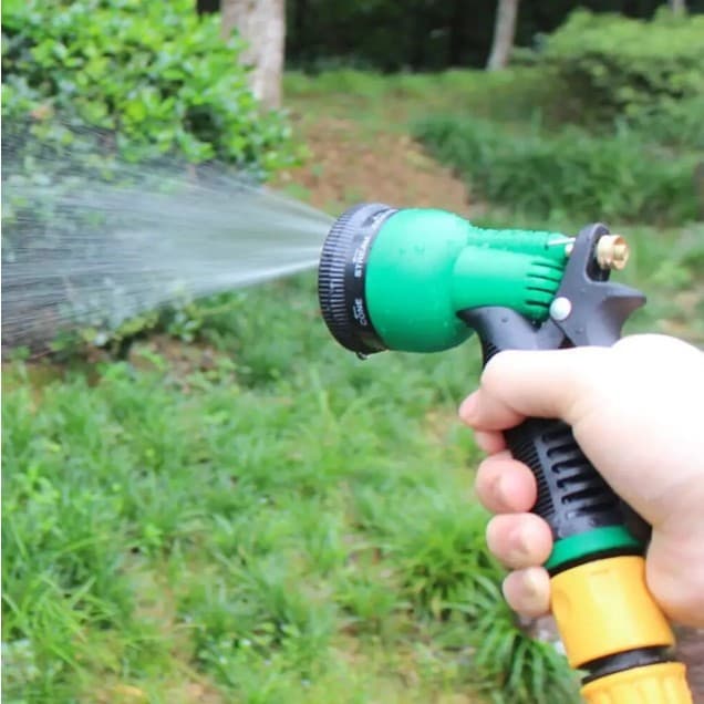 Esguicho Pistola Mangueira Jardim Com 8 Funções + 4 Engates (4446)