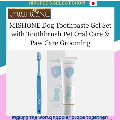 Conjunto De Gel De Pasta De Dente Para Cães MISHONE Com Escova De Dentes Cuidados Bucais Animais De Estimação E As Patas